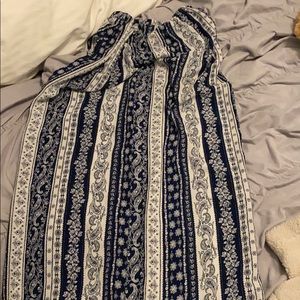 maxi skirt with a side slit